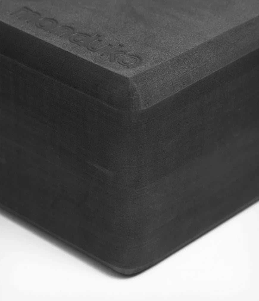 Bloco de yoga de espuma reciclada - Thunder Grey