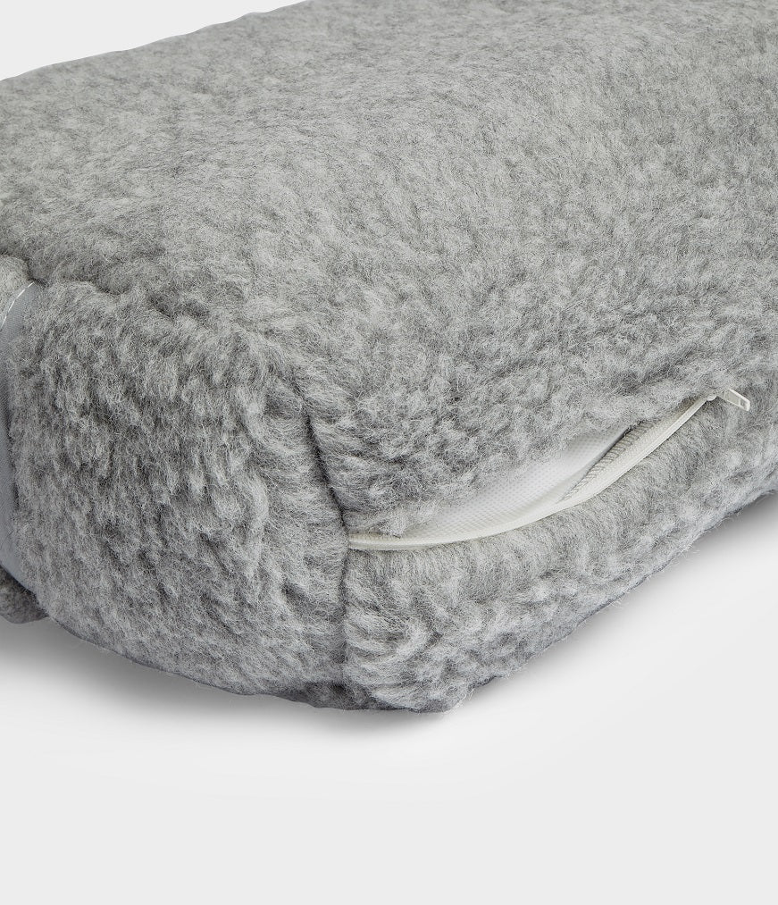 Bolster retangular de lã Merino